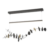 Hubbardton Forge 2018 Black Modern Brass Standard Lily LED Pendant