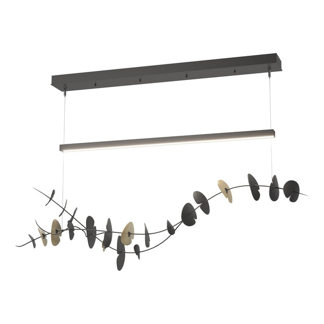 Hubbardton Forge 2018 Black Modern Brass Standard Lily LED Pendant