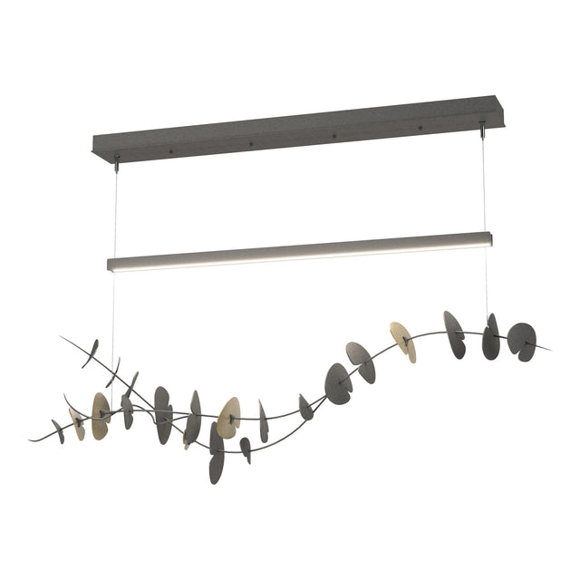 Hubbardton Forge 2018 Natural Iron Modern Brass Standard Lily LED Pendant