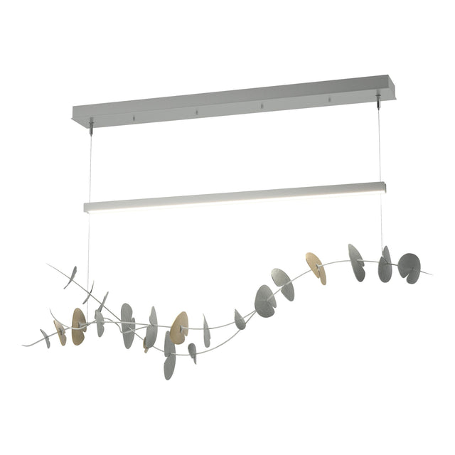 Hubbardton Forge 2018 Vintage Platinum Modern Brass Standard Lily LED Pendant
