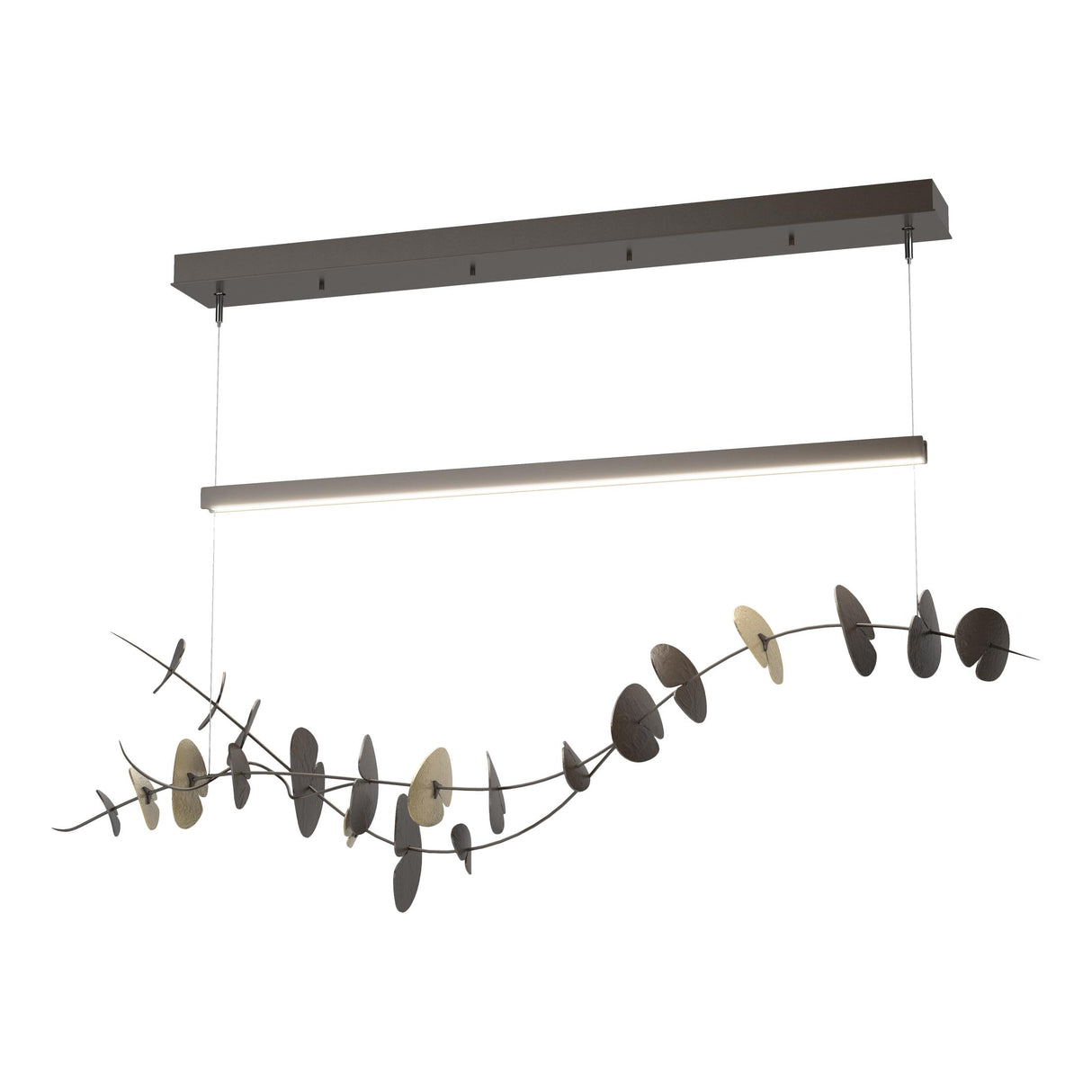 Hubbardton Forge 2018 Oil Rubbed Bronze Modern Brass Standard Lily LED Pendant