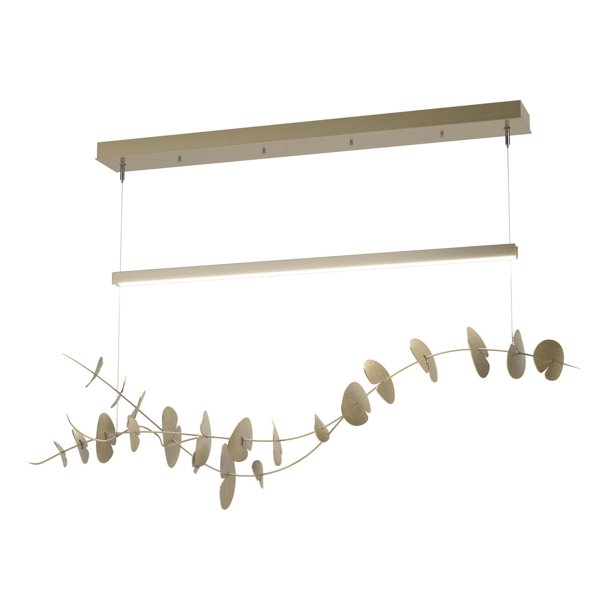 Hubbardton Forge 2018 Modern Brass Modern Brass Standard Lily LED Pendant