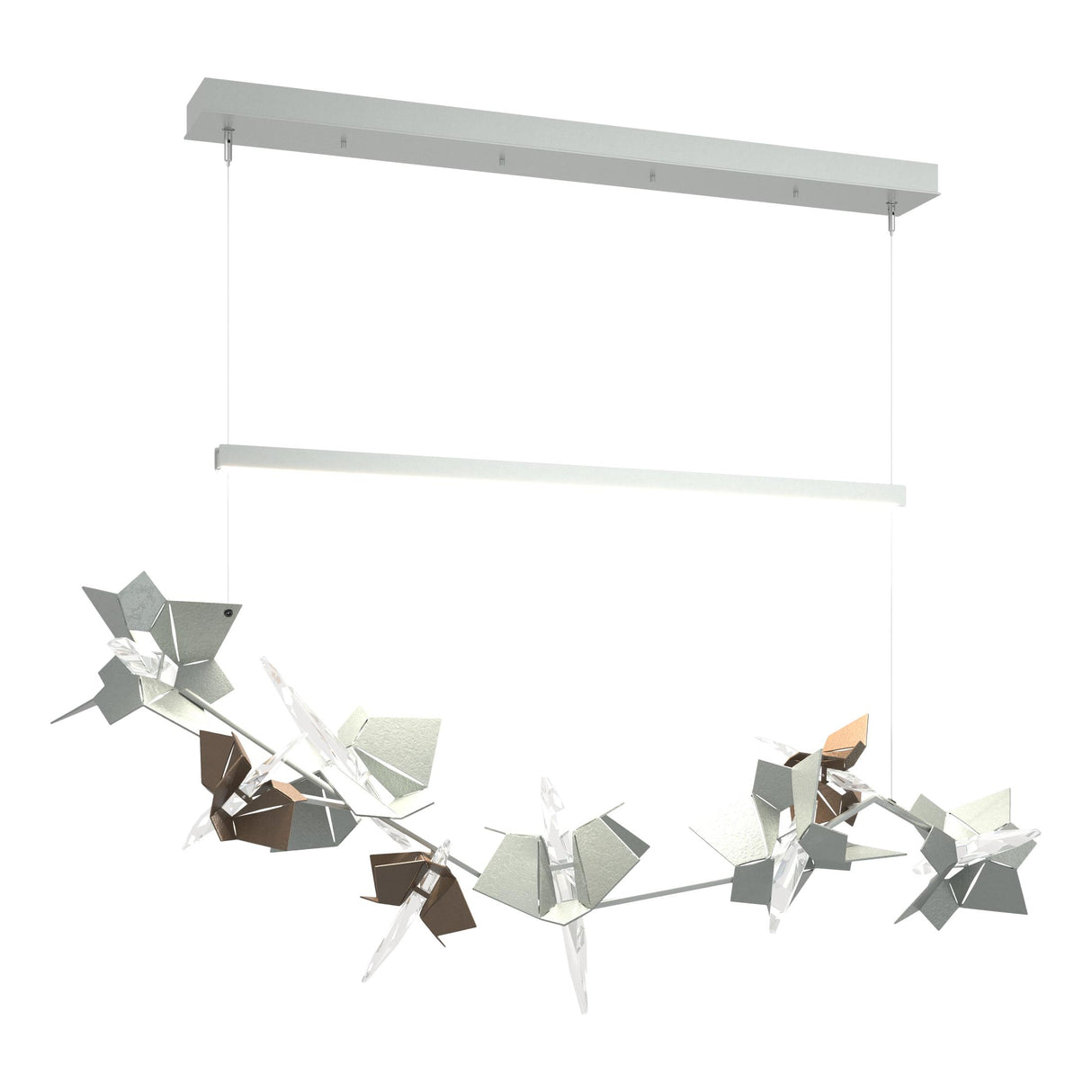 Hubbardton Forge 2018 Vintage Platinum Bronze Standard Belladonna LED Pendant