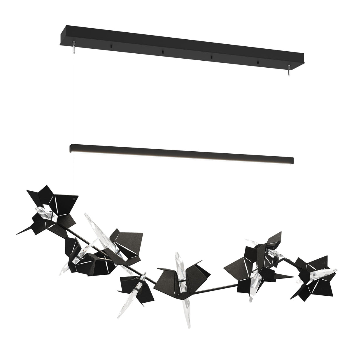 Hubbardton Forge 2018 Black Black Standard Belladonna LED Pendant