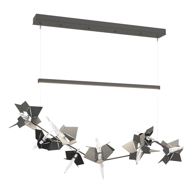 Hubbardton Forge 2018 Natural Iron Black Standard Belladonna LED Pendant