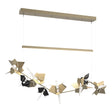 Hubbardton Forge 2018 Soft Gold Black Standard Belladonna LED Pendant