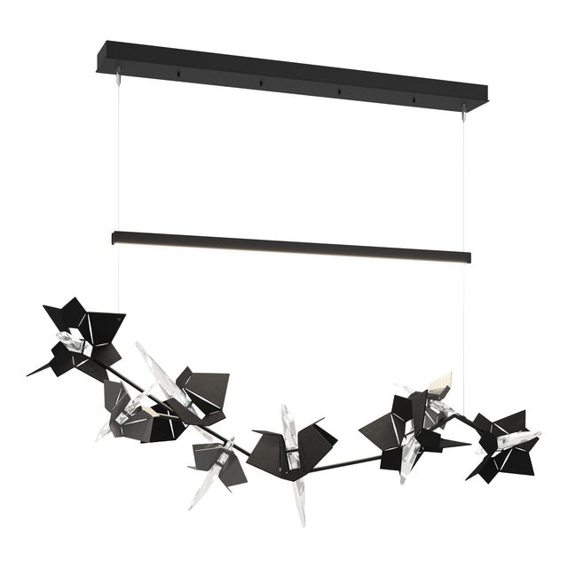 Hubbardton Forge 2018 Black Natural Iron Standard Belladonna LED Pendant