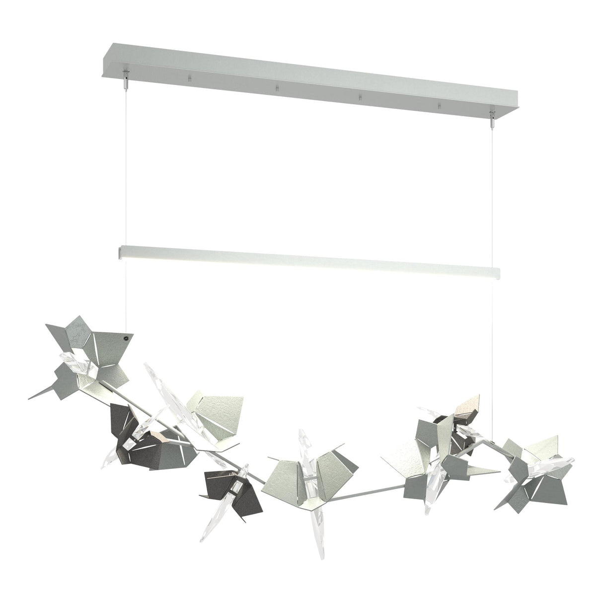 Hubbardton Forge 2018 Vintage Platinum Natural Iron Standard Belladonna LED Pendant