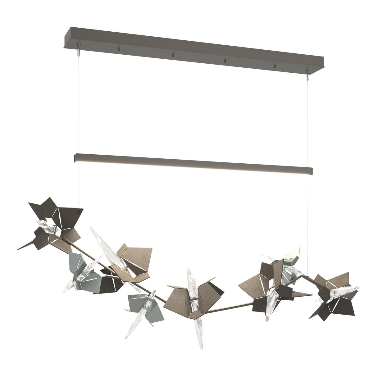 Hubbardton Forge 2018 Dark Smoke Vintage Platinum Standard Belladonna LED Pendant