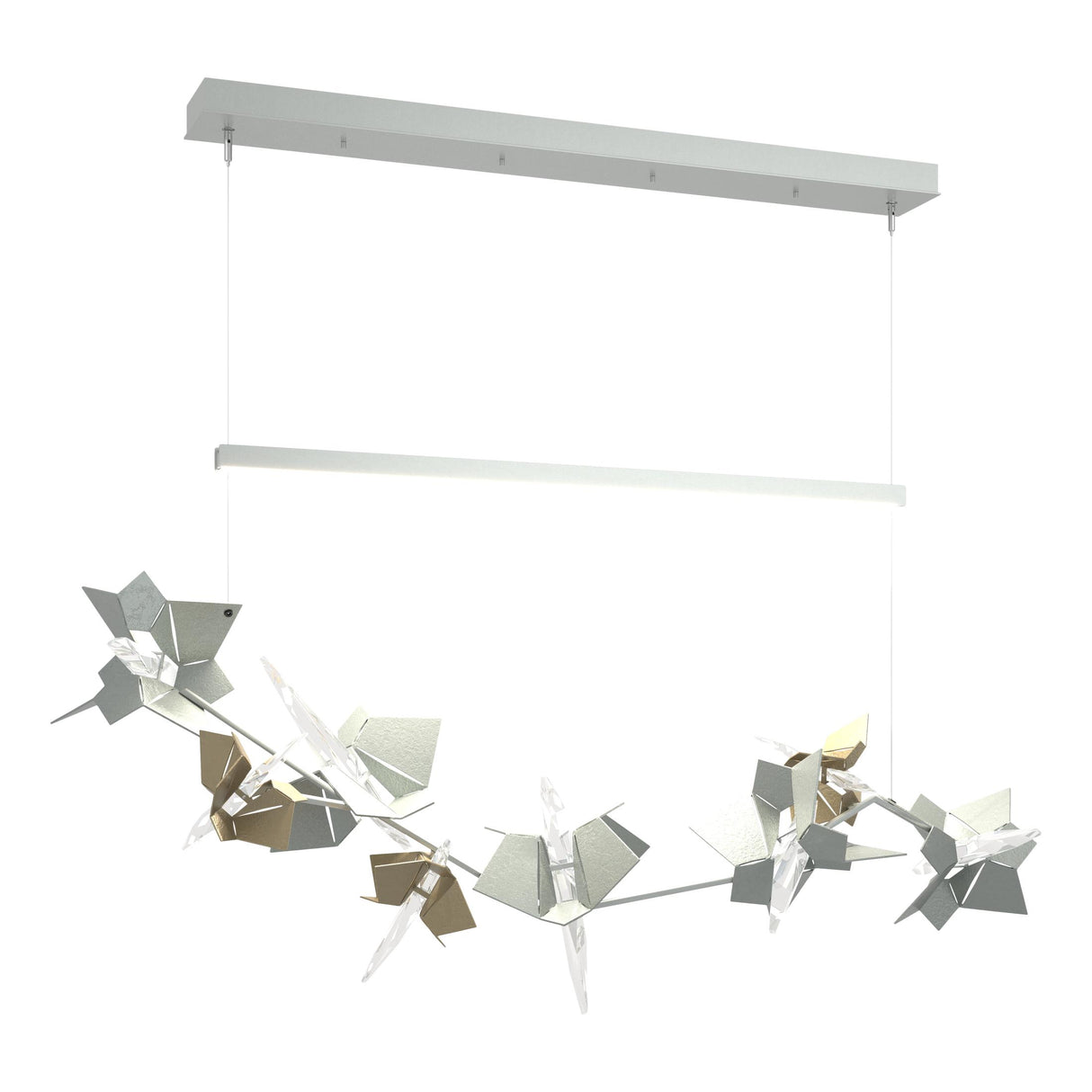 Hubbardton Forge 2018 Vintage Platinum Soft Gold Standard Belladonna LED Pendant
