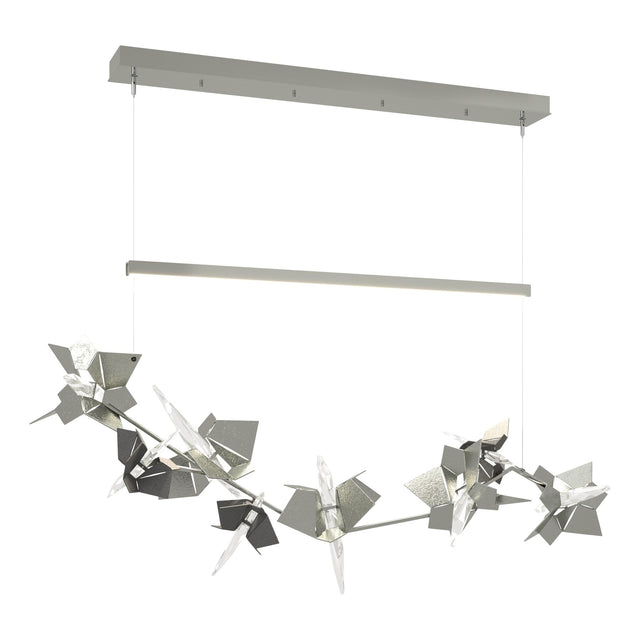 Hubbardton Forge 2018 Sterling Natural Iron Standard Belladonna LED Pendant