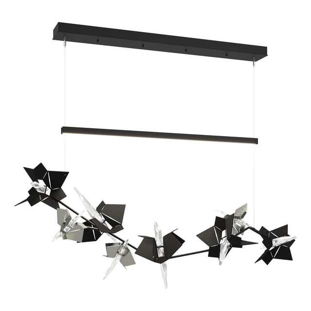 Hubbardton Forge 2018 Black Sterling Standard Belladonna LED Pendant