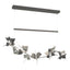 Hubbardton Forge 2018 Natural Iron Sterling Standard Belladonna LED Pendant