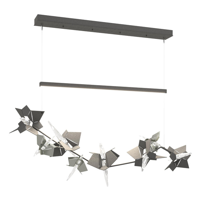 Hubbardton Forge 2018 Natural Iron Sterling Standard Belladonna LED Pendant