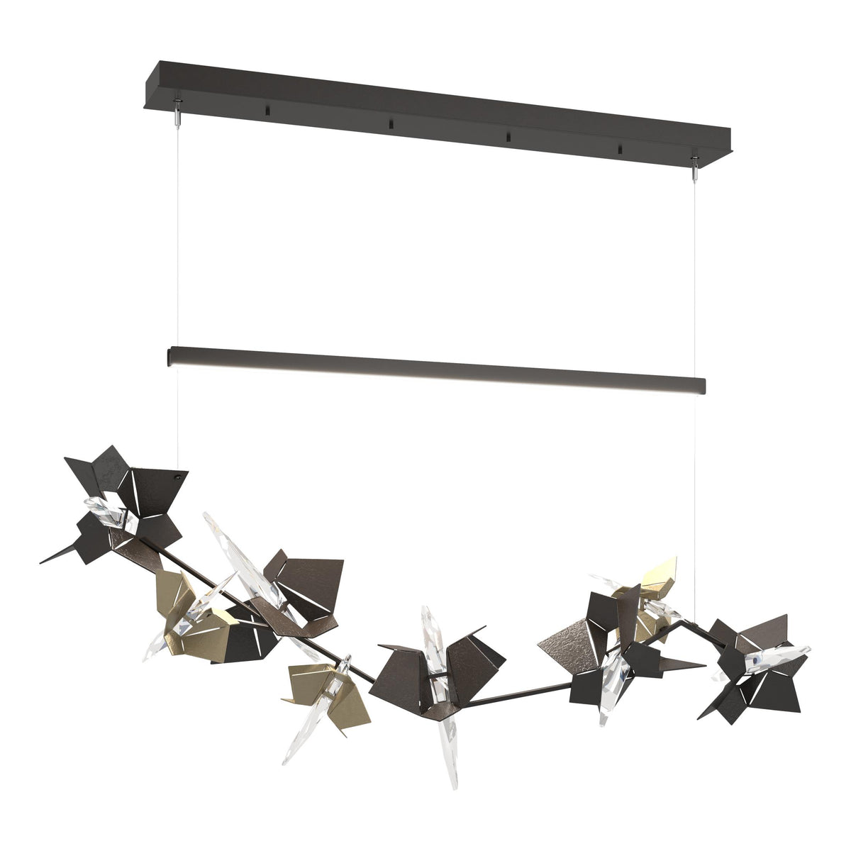 Hubbardton Forge 2018 Oil Rubbed Bronze Soft Gold Standard Belladonna LED Pendant