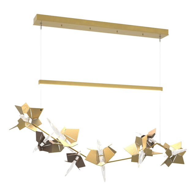 Hubbardton Forge 2018 Modern Brass Bronze Standard Belladonna LED Pendant
