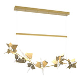 Hubbardton Forge 2018 Modern Brass Soft Gold Standard Belladonna LED Pendant