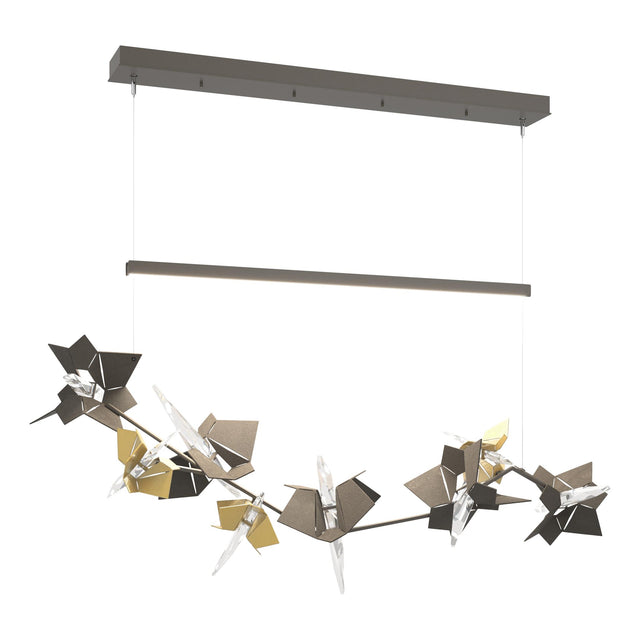 Hubbardton Forge 2018 Dark Smoke Modern Brass Standard Belladonna LED Pendant