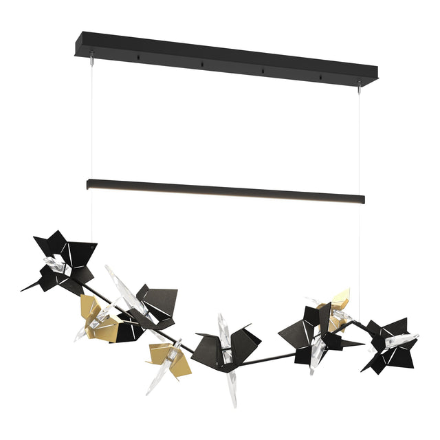 Hubbardton Forge 2018 Black Modern Brass Standard Belladonna LED Pendant