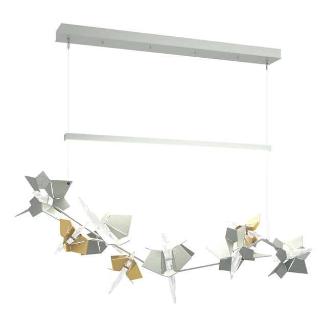 Hubbardton Forge 2018 Vintage Platinum Modern Brass Standard Belladonna LED Pendant