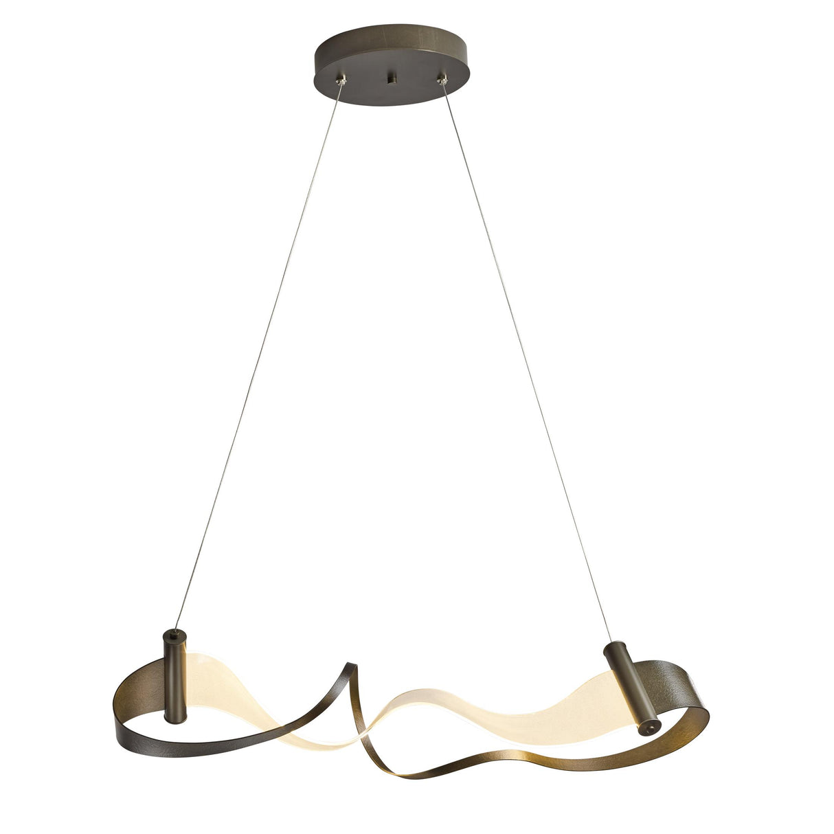 Hubbardton Forge 2017 Dark Smoke Standard Zephyr LED Pendant