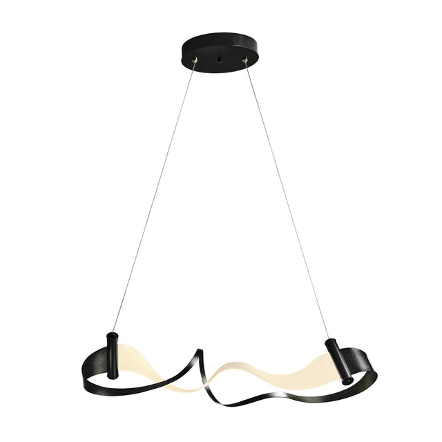 Hubbardton Forge 2017 Black Standard Zephyr LED Pendant