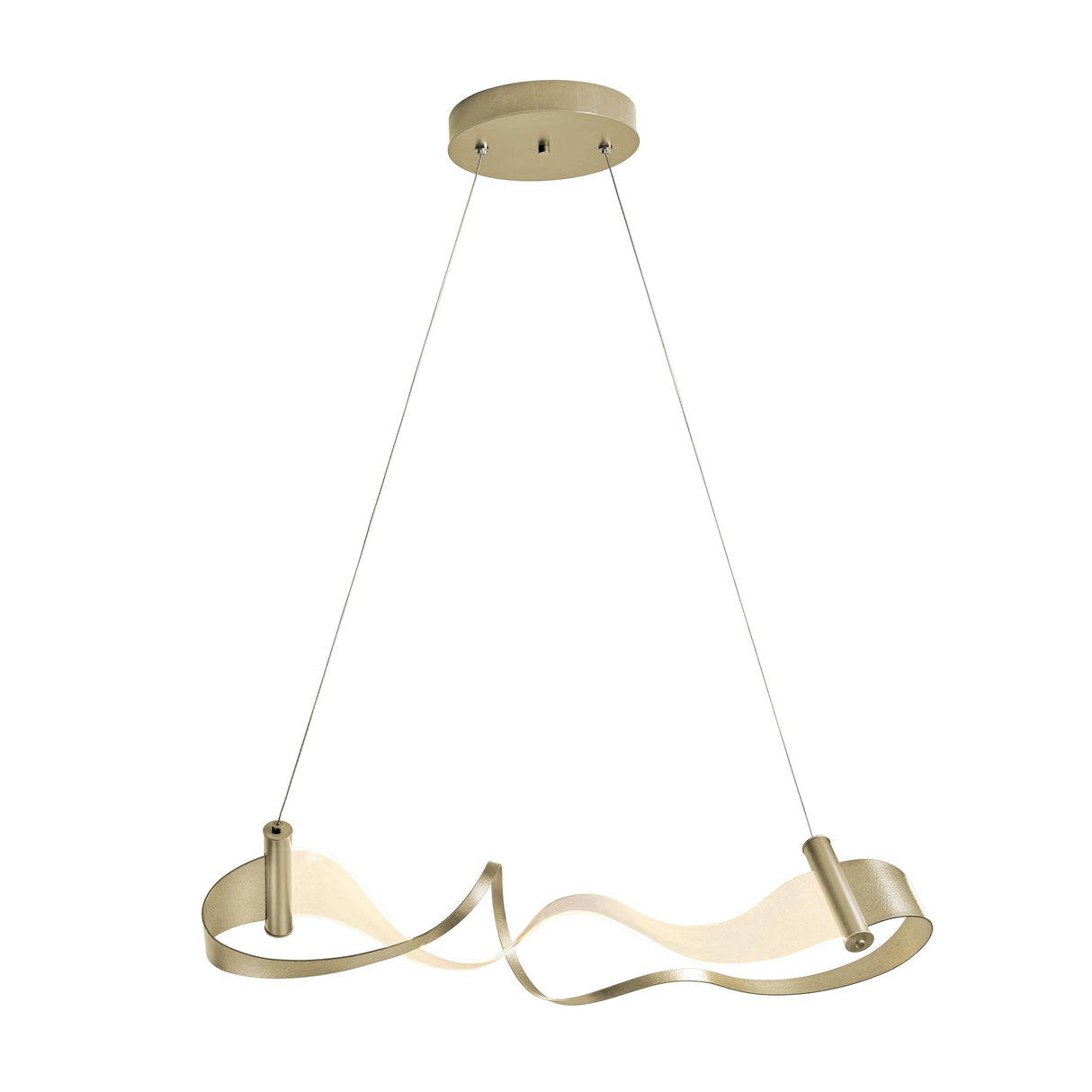 Hubbardton Forge 2017 Soft Gold Standard Zephyr LED Pendant