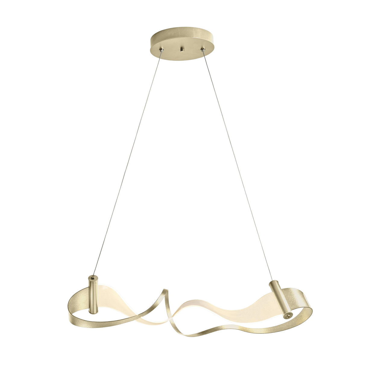 Hubbardton Forge 2017 Modern Brass Standard Zephyr LED Pendant