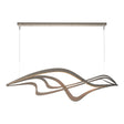Hubbardton Forge 2019 Dark Smoke Standard Crossing Waves LED Pendant