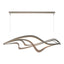 Hubbardton Forge 2019 Dark Smoke Standard Crossing Waves LED Pendant