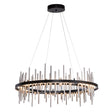 Hubbardton Forge 2019 Black Vintage Platinum Standard Cityscape Circular LED Pendant