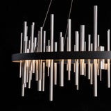 Hubbardton Forge 2019 Black Vintage Platinum Standard Cityscape Circular LED Pendant