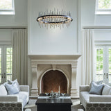 Hubbardton Forge 2019 Black Vintage Platinum Standard Cityscape Circular LED Pendant
