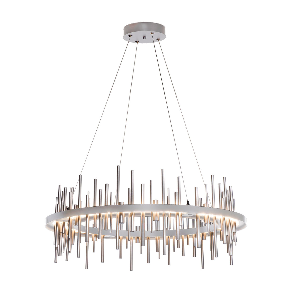 Hubbardton Forge 2019 Vintage Platinum Vintage Platinum Standard Cityscape Circular LED Pendant