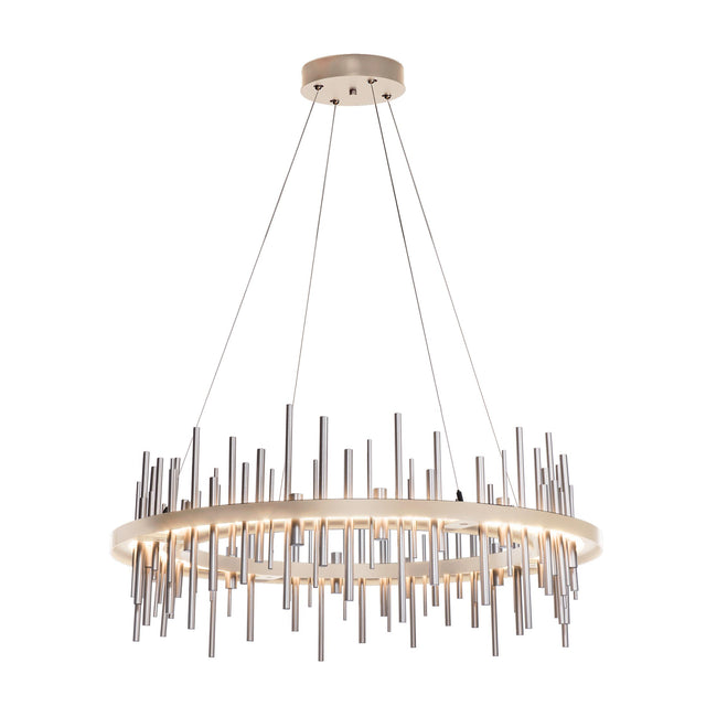 Hubbardton Forge 2019 Soft Gold Vintage Platinum Standard Cityscape Circular LED Pendant
