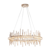 Hubbardton Forge 2019 Soft Gold Soft Gold Standard Cityscape Circular LED Pendant