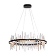 Hubbardton Forge 2019 Black Sterling Standard Cityscape Circular LED Pendant