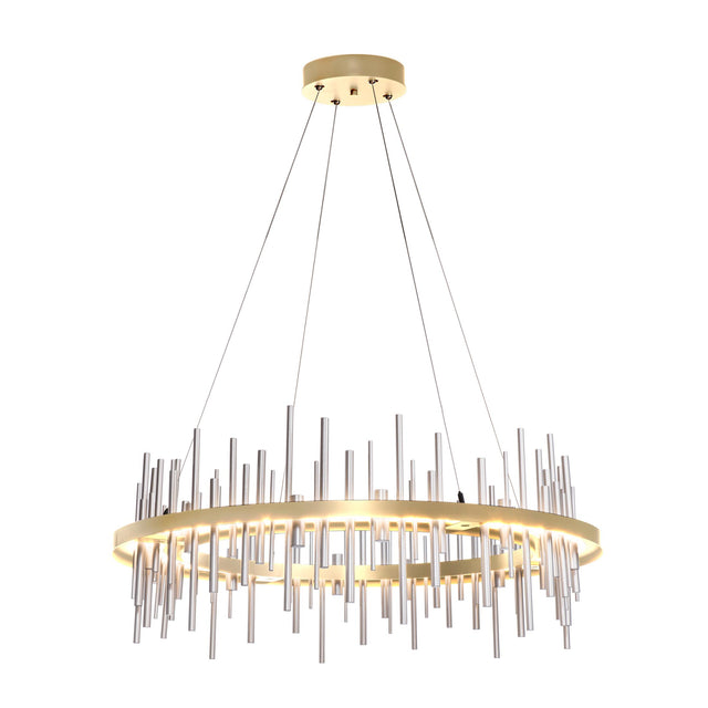 Hubbardton Forge 2019 Sterling Sterling Standard Cityscape Circular LED Pendant