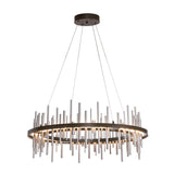 Hubbardton Forge 2019 Oil Rubbed Bronze Vintage Platinum Standard Cityscape Circular LED Pendant