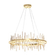 Hubbardton Forge 2019 Sterling Modern Brass Standard Cityscape Circular LED Pendant