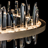 Hubbardton Forge 2019 Soft Gold Crystal Standard Solitude Circular LED Pendant