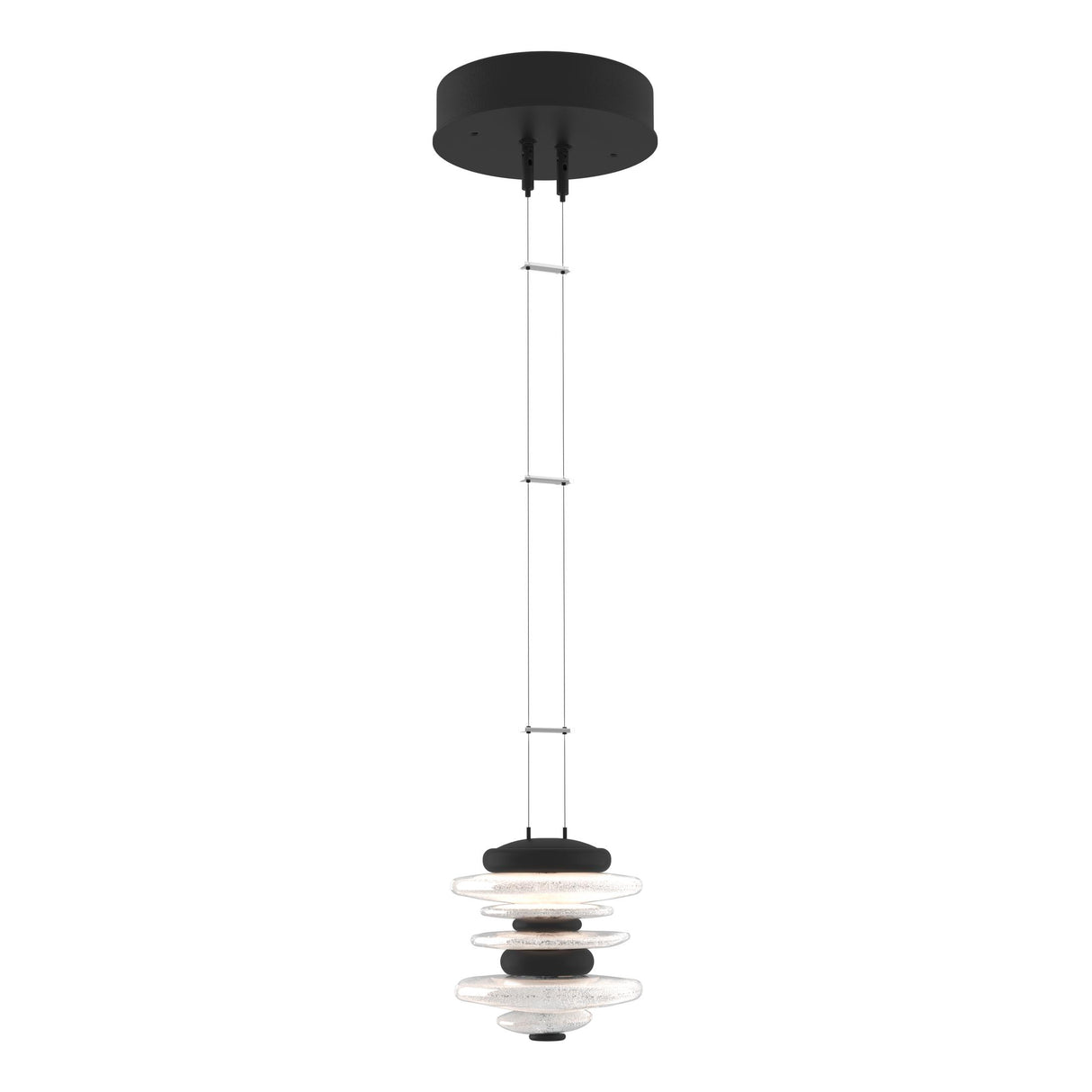 Hubbardton Forge 2019 Black Standard Cairn Mini Pendant