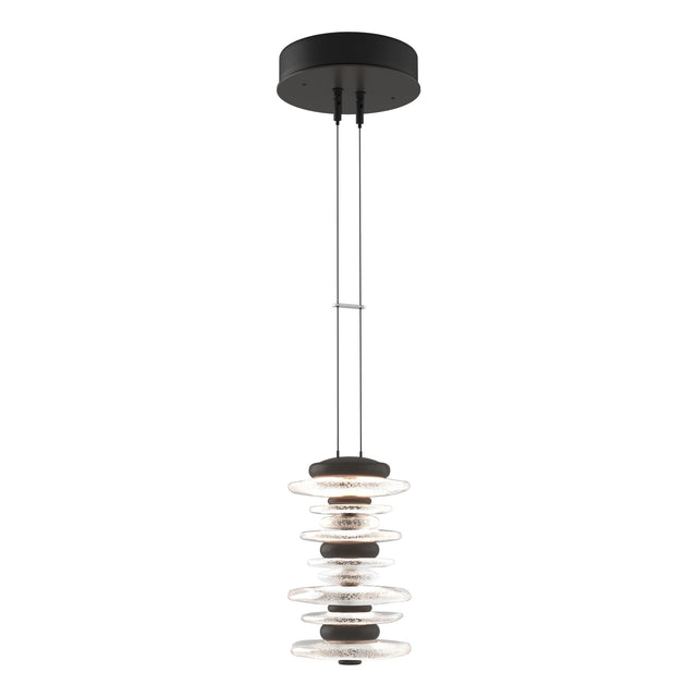 Hubbardton Forge 2019 Dark Smoke Standard Cairn Large Mini Pendant