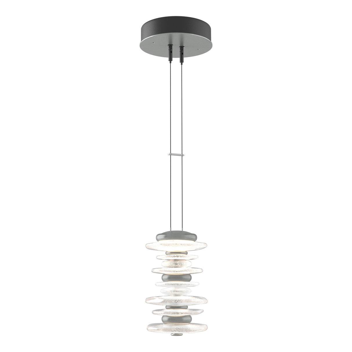 Hubbardton Forge 2019 Vintage Platinum Standard Cairn Large Mini Pendant