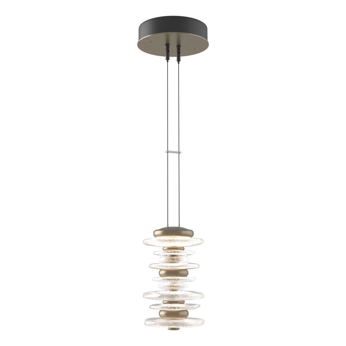 Hubbardton Forge 2019 Soft Gold Standard Cairn Large Mini Pendant