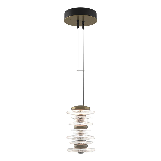 Hubbardton Forge 2019 Modern Brass Standard Cairn Large Mini Pendant