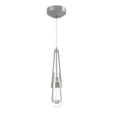 Hubbardton Forge 2013 Vintage Platinum Clear Glass (ZM) Standard Link Clear Glass Low Voltage Mini Pendant