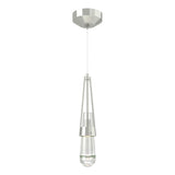 Hubbardton Forge 2013 Sterling Clear Glass (ZM) Standard Link Clear Glass Low Voltage Mini Pendant