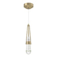 Hubbardton Forge 2013 Modern Brass Clear Glass (ZM) Standard Link Clear Glass Low Voltage Mini Pendant