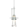 Hubbardton Forge 2013 Vintage Platinum Clear Glass (ZM) Standard Erlenmeyer Low Voltage Mini Pendant